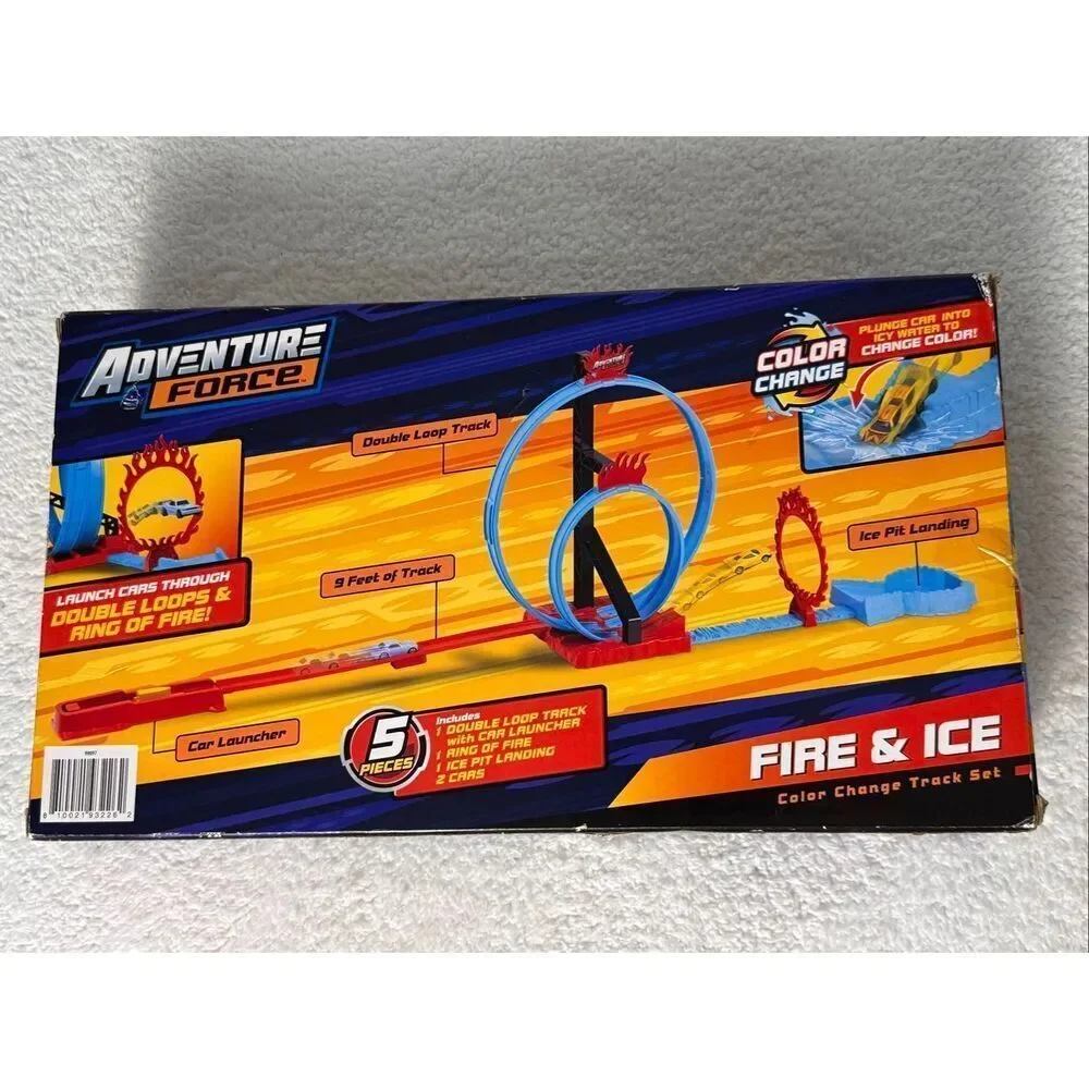 Adventure Force Fire and Ice Color Change Track Set 2 Cars